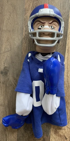 VINTAGE NFL NEW YORK GIANTS MASCOT BOXING PUPPET FOOTBALL PLAYER DOLL READ BELOW Cover