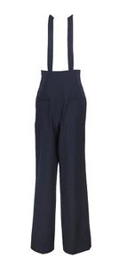 Sandro Paris Women's Trousers Size 40 FR / L Wool Blend Dungarees CFPPA00519 - Picture 1 of 10