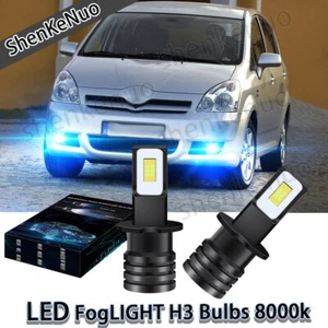 2x H3 LED 8000k Ice Blue 40W Fog Light Lamp Bulbs For Toyota Corolla 2001-2004 - Picture 1 of 9