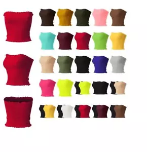 MixMatchy Solid Smocked Tube Top - Picture 1 of 43