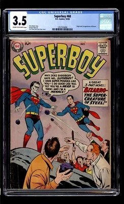 Superboy #68 1958 CGC 3.5 VG- C/OW High Definition Scans** - Image 1 of 2