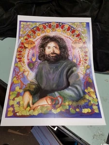 Póster estampado de Jerry Garcia de Mikie Picaro 19"" X 26"" stock pesado - Imagen 1 de 5