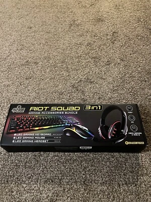 Game Punk Riot Squad Gaming Accessories Bundle LED Keyboard Mouse And Headset - Image 1 of 4