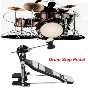 Single Step Drum Pedal Chain Drive Jazz Bass Drum Practice Kick Hammer Pedals - Picture 1 of 12