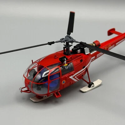Securité Civile SA 316 Alouette III Hélicoptère GHSC Base Chamonix Herpa 580847 - Photo 1/4