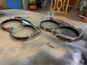 ROLLS ROYCE HEADLIGHT BEZEL LEFT RIGHT CHROME COVER OEM - Bild 1 von 6