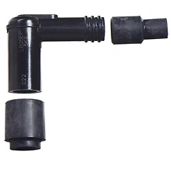 Крышка провода свечи зажигания 5 кОм резистор воздушной головки BMW черный пластик / SPCapNGK5K - Изображение 1 из 2