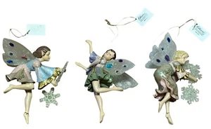 Katherine’s Collection Fairy Christmas Ornaments Set of 3 New - Picture 1 of 7