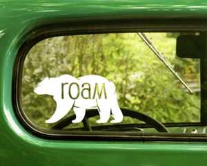 2 ROAM BEAR DECALs Sticker Nature For Car Truck Window Bumper Laptop RV 4x4 - Picture 1 of 1