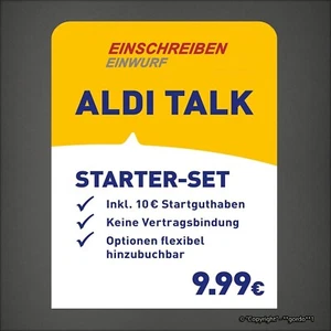 Aldi Talk Starter Paket Set / 10 Euro Startguthaben MEDION mobile mit Simkarte - Bild 1 von 3