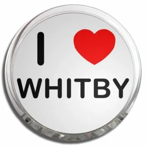 Whitby I Love Heart Memo Fridge Magnet Plastic Clip (58mm) - Picture 1 of 2