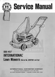 International 3309 3310 3312 3313 3314 15 Mower Service - Picture 1 of 1