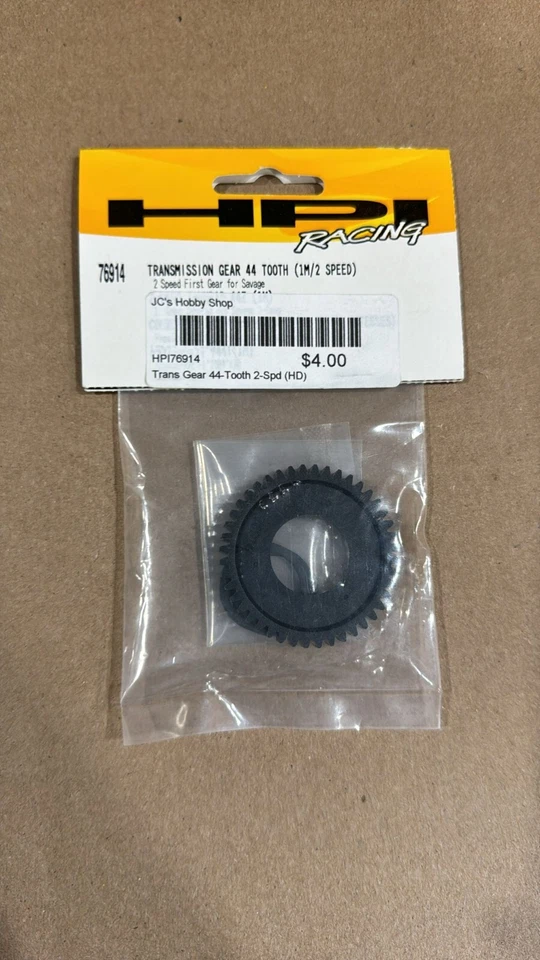 HPI Savage 44 Tooth 32 Pitch First Gear Fits 2 Speed Plastic Black 76914 (H4) - Image 1 of 1