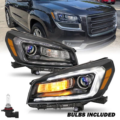 For 2013-2016 GMC Acadia Halogen w/LED DRL Projector Headlight Headlamp Assembly - Image 1 of 4