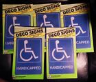 Hy-ko D-17 5 in. X 7 in. Plastic Handicapped Deco Sign - Pack of 5 Sealed