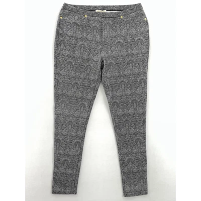 Michael Kors Mujer Leggings Gris Negro Cachemira Tiro Medio Elastizado Bolsillos L Foto 1 de 4