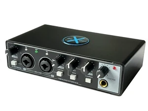 RoXdon 2 Channel USB Audio Interface for Computer Recording 48v Phantom Power - Picture 1 of 2