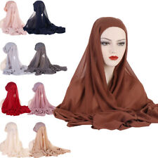 Ramadan Women Muslim Headscarf Wrap One Piece Instant Ready to Wear Turban Hijab