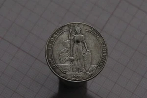 🧠🇬🇧 UK GB FLORIN 1909 SILVER EDWARD VII SHARP DETAILS B78 #Z9315 - Picture 1 of 3