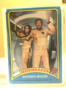 MOONRAKER: DESPERATE MISSION Movie JAMES BOND Trading Card 1979 ACRYLIC ENCASED - Picture 1 of 4
