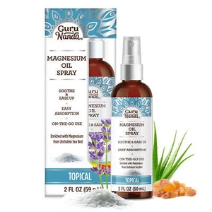 GuruNanda Magnesium Oil Spray Supplement - Muscle Relief & Soothing - Quick Abso - Picture 1 of 3