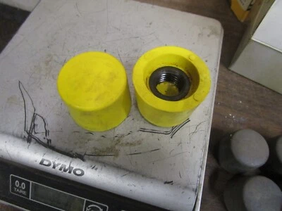 Par NOS Safe-T-Grip No. 205 puntas atornilladas amarillas martillo EE. UU. 2" diámetro Foto 1 de 2