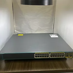 Cisco Catalyst 2960 Series WS-C2960-24PC-L V02 24-Port PoE Switch --TEST/RESET - Picture 1 of 4
