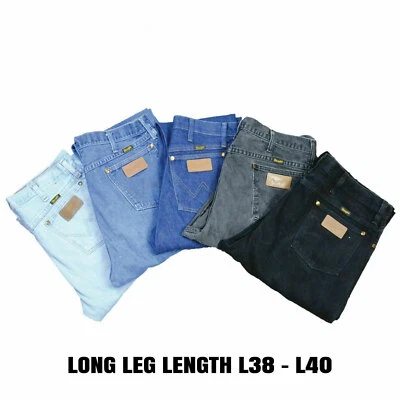 VINTAGE WRANGLER JEANS STRAIGHT LEG DENIM GRADE A LONG LENGTH L38 L40 - Image 1 of 4