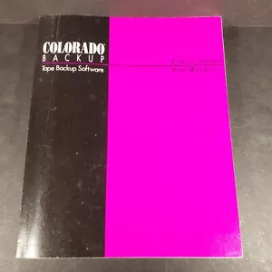 Guía del usuario del software de copia de seguridad en cinta Colorado para PC con Windows 1993 - Imagen 1 de 8