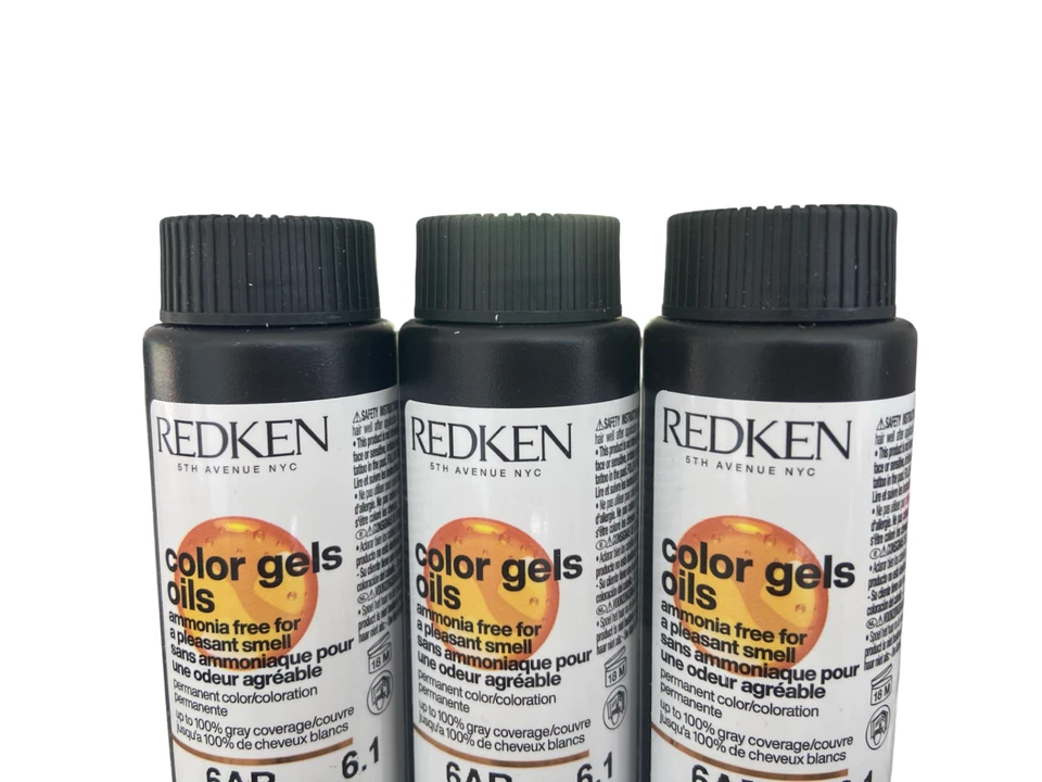 REDKEN Color Gel Oils 3 x 60ml in Various Shades - Image 1 of 1