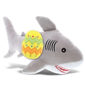 PLUSH EASTER EGG - BABY SOFT PLUSH - GREY SHARK - Picture 1 of 6