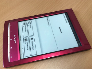 Sony E-Reader lecteur de livres électroniques PRS-T1 6'' écran tactile - Rouge