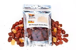 Spicy Chili Covered Pineapple Gummy Bear 7oz - Spicy Candy - Mexican Candy - Picture 1 of 5