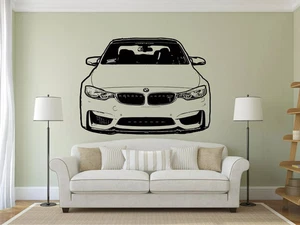 Bmw M3 F80 - Front View - WALL ART STICKER - Picture 1 of 1