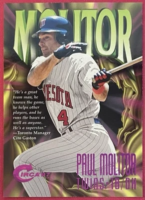 Paul Molitor 1997 Circa Rave #300 /150 #D 042/150 Twins - Image 1 of 2