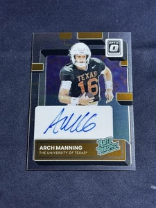 ARCH MANNING 2023 PANINI DONRUSS OPTIC COLLEGIATE #RP-ARM RATED PROSPECT AUTO RC - Foto 1 di 2