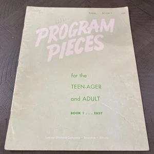 1955 PROGRAMMSTÜCKE FÜR JUGENDLICHE UND ERWACHSENE - BUCH 1 LEICHT GEBRAUCHT, IN EINWANDFREIEM ZUSTAND - Bild 1 von 6