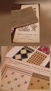 Rare Old La Esperanza Quadri Argentine Encaustic Tiles Folding Brochure Berardi - Picture 1 of 7