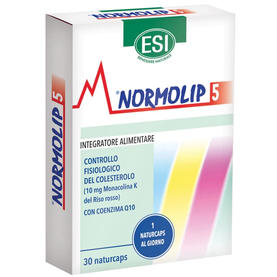 ESI NORMOLIP 5 30 naturcaps INTEGRATORE PER COLESTEROLO ALTO - Immagine 1 di 1