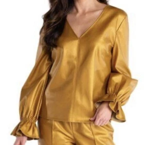 Sedge Women’s Murphy Top Bronze Metallic $186 MSRP New with Tags Size Large - Picture 1 of 8