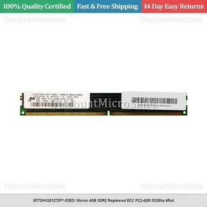 MT72HVQ51272PY-53ED1 Micron 4GB DDR2 Registered ECC PC2-4200 533Mhz 4Rx4 - Picture 1 of 1