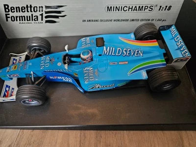 1/18 Minichamps Benetton B200 Jenson Button Jerez Test Dec 2000 - Image 1 of 4