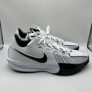 Nike Men’s Size 13 Air Zoom GT Cut 3 TB Basketball Shoes White Black HJ7022-101 - Picture 1 of 7