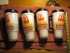 Juego De Colección De 3 Tazas De Viaje Frías y Calientes McDonald's, Chicago, 1 Tiene Cambio De Color - Imagen 1 de 7