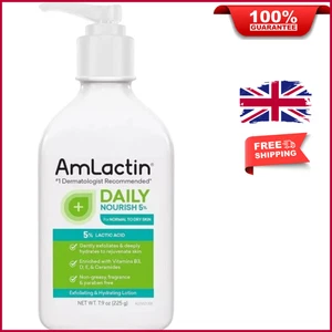 AmLactin Daily Body Lotion 7,9oz Original Feuchtigkeitscreme spendet der Haut sofort Feuchtigkeit - Bild 1 von 7