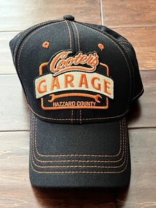 Gorra de béisbol flexible Cooter's Garage negra naranja para hombre 2XL Dukes Of Hazzard County - Imagen 1 de 9