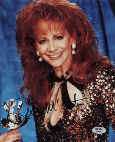 Reba McEntire Country Music Signed Autograph 8 x 10 Photo PSA DNA *91 Cover