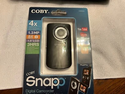 Coby Snapp Digital Camcorder 4X Digital Zoom 3MP 2.0" LCD Screen 3hrs Recording - Image 1 of 4