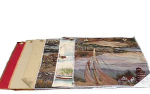 6 piezas de tela de tapicería vintage - vela, faro, safari 14" x 17" - Imagen 1 de 8
