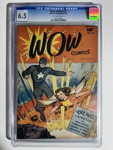 WOW COMICS #47 FAWCETT PUB EDAD DE ORO CGC ¡CALIFICADO 6,5! - Imagen 1 de 2